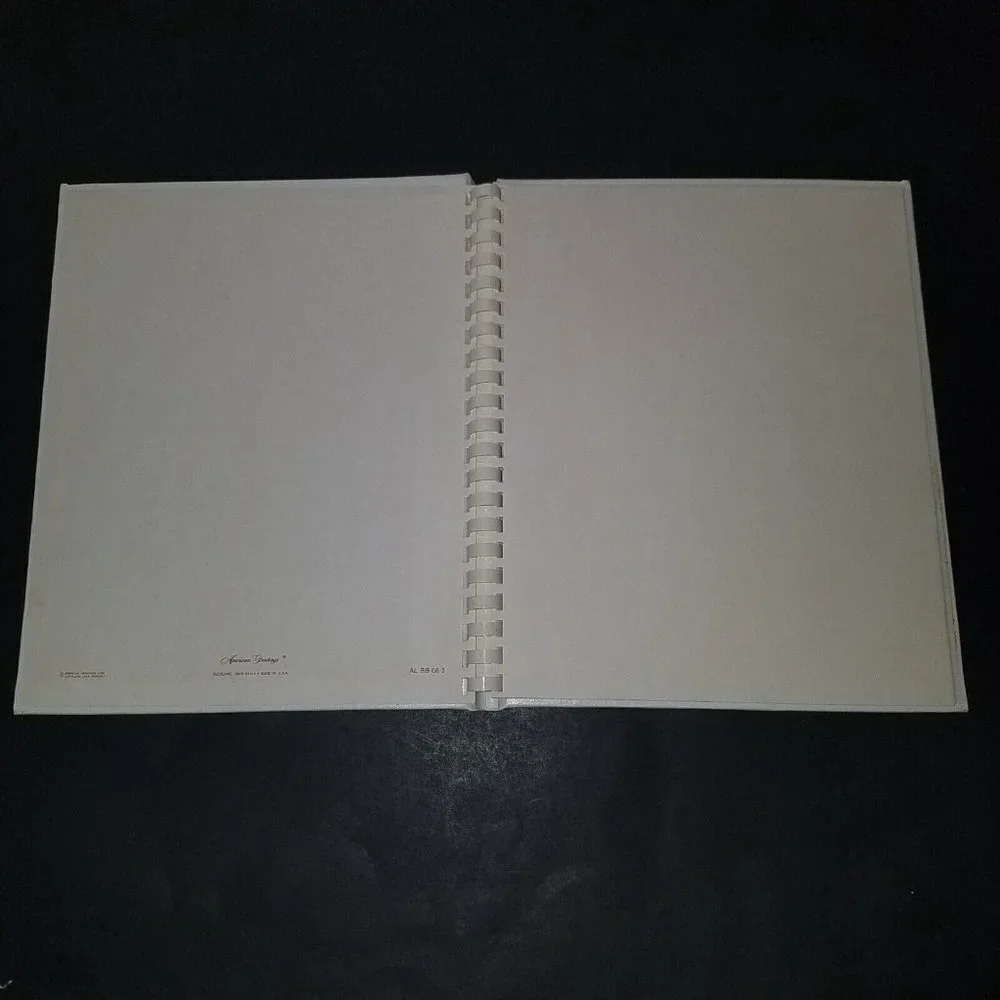VTG Baby Book Album And You Were Born American Greetings White NEVER USED